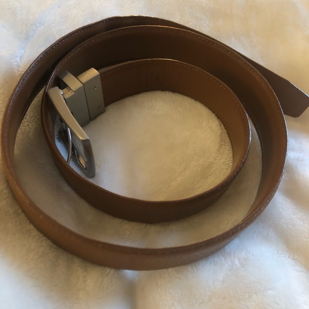 Cole Haan Men's Classic Brown Leather Belt